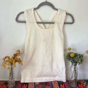 Never Worn Cream Madewell Cotton Tank Top Size XS
